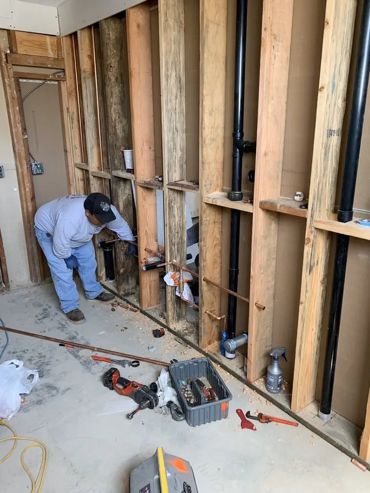 Commercial rough-in plumbing for Water Heater Replacement in Lindenwold